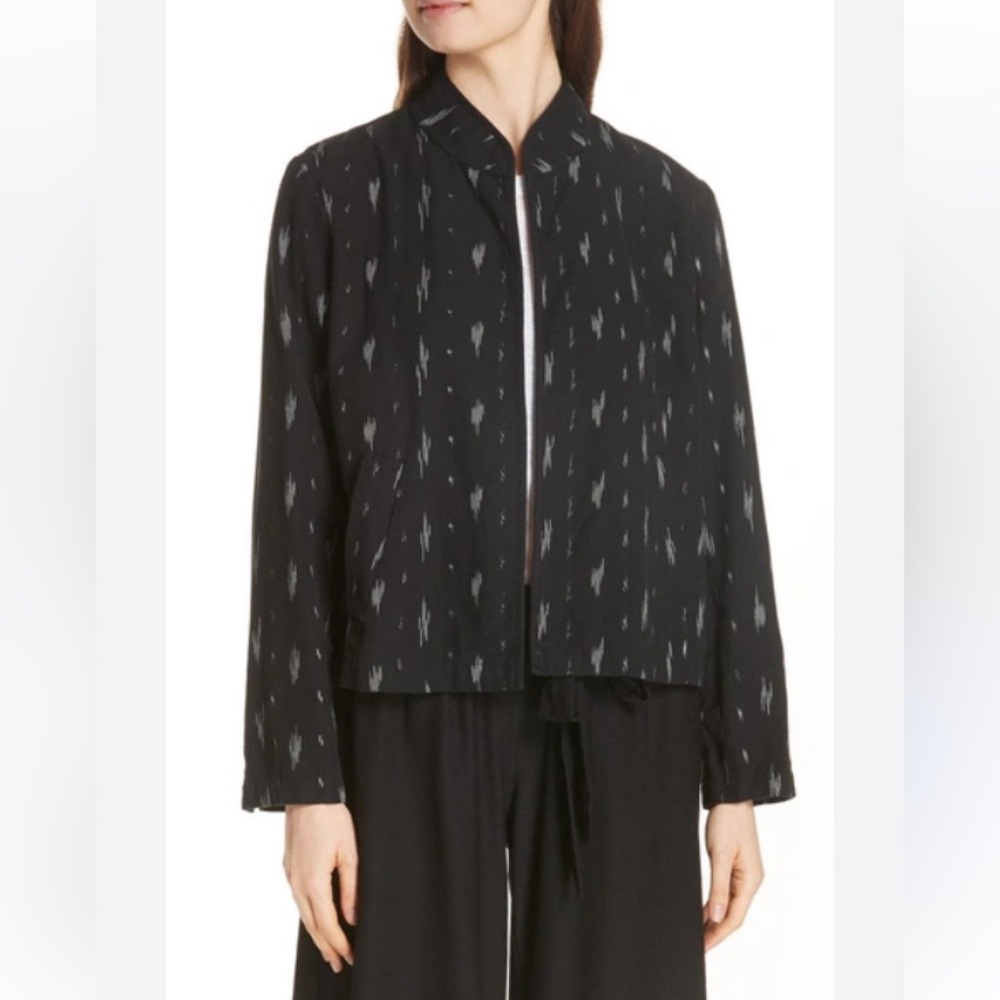 Eileen Fisher organic cotton print blazer